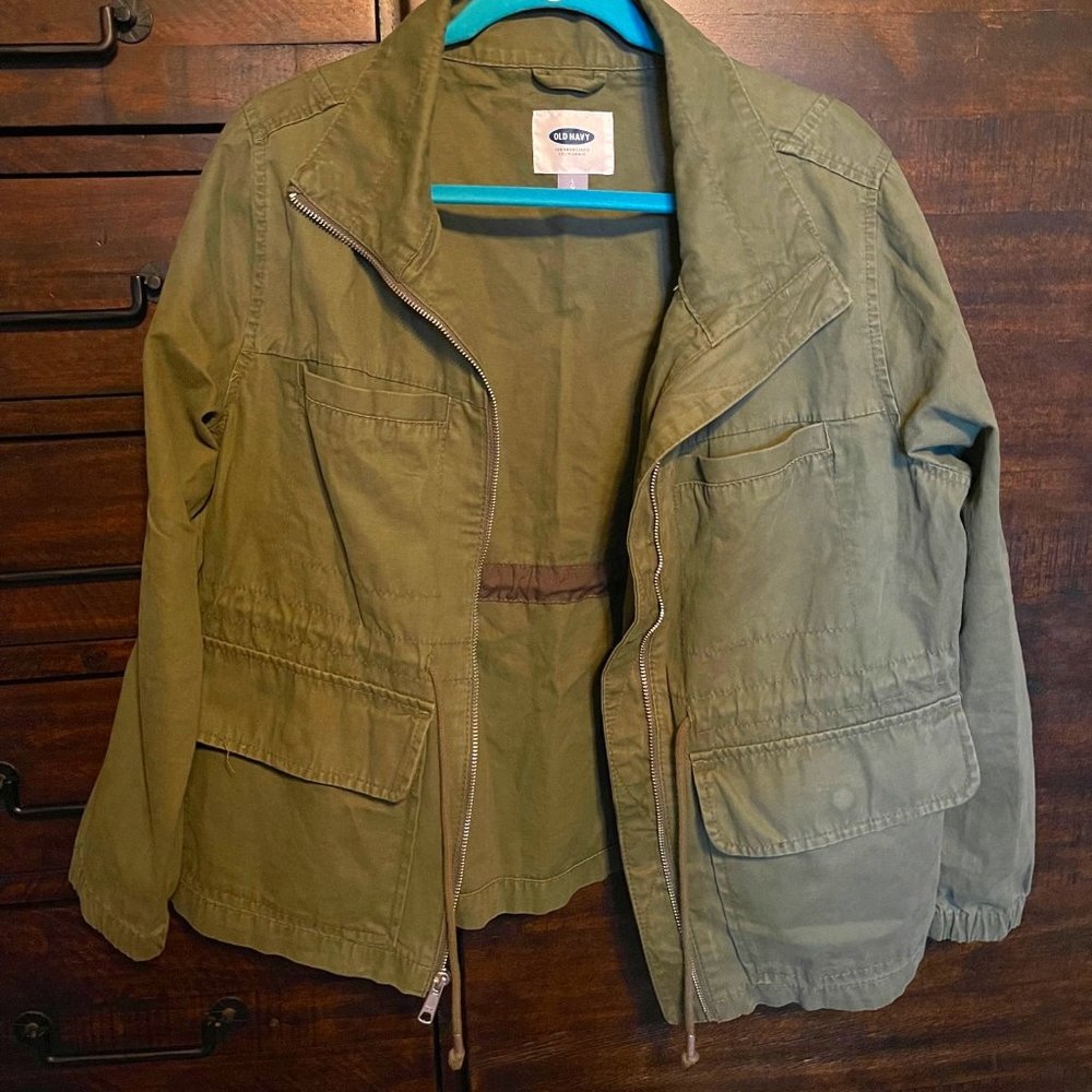 Old Navy Military-Green Utility Jacket